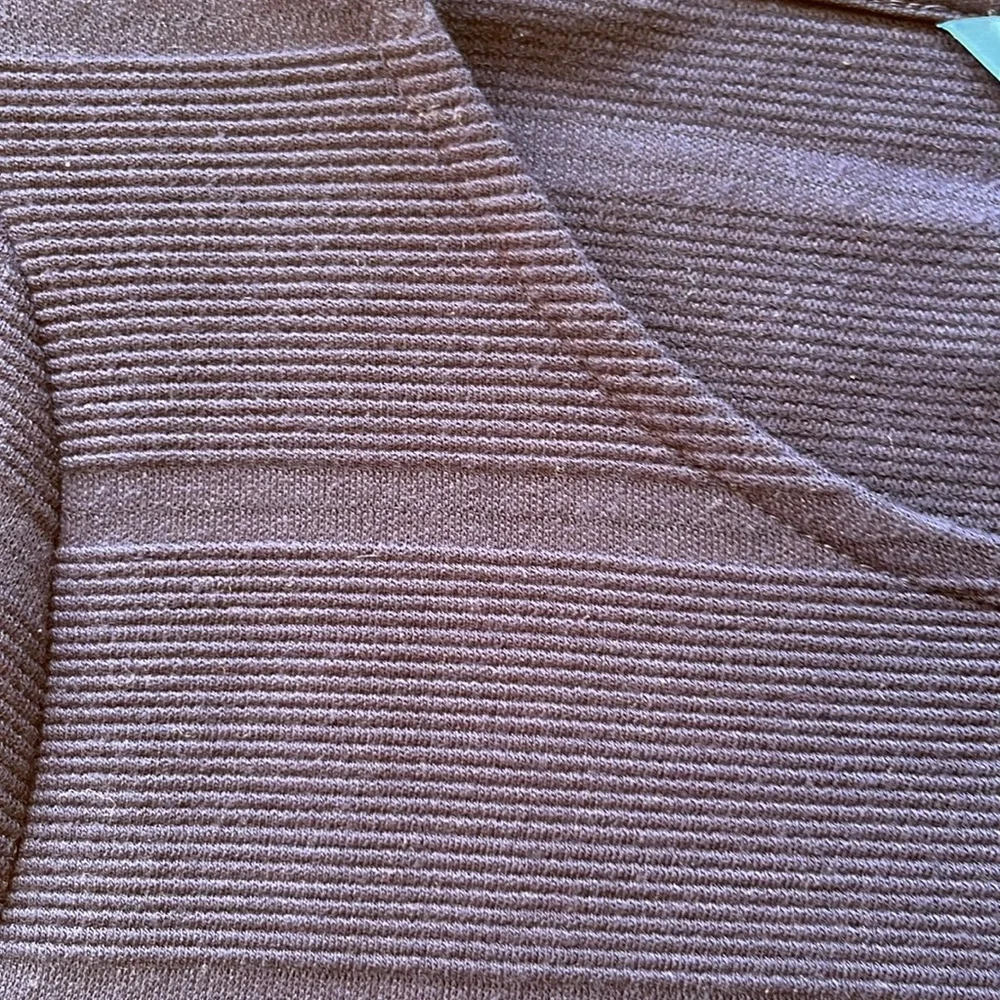 DraperJames RSVP Knit Fit & Flare Dress Short Sleeve Sz L Pleated Navy Pockets - Picture 5 of 11